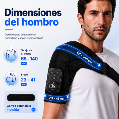 Masajeador de Hombros Inalámbrico con Calor y Vibración